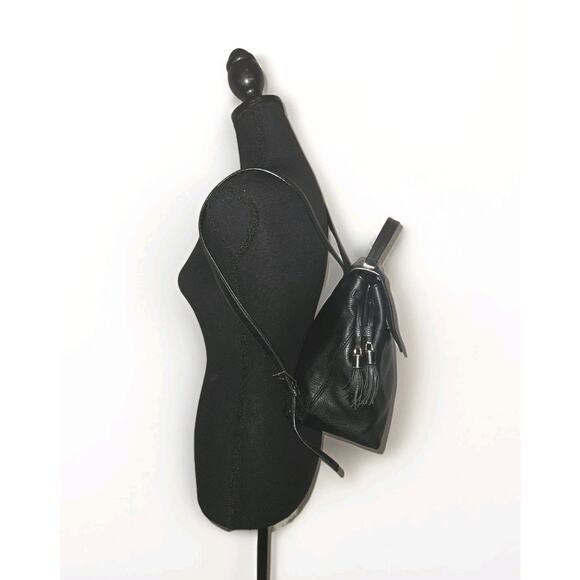 EUC Kate Spade Kingston Drive Simona Black Leather Backpack Bag 10x11x5 - Picture 5 of 14